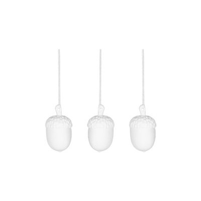 Porcelánová dekorace Acorn White set 3 ks Garden Trading – Sleviste.cz