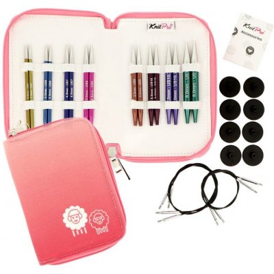 KnitPro Zing Deluxe Sada vyměnitelných kruhových jehlic 10cm – Zboží Dáma