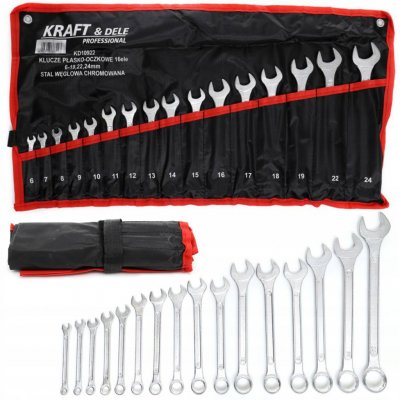 Kraft & Dele sada očko-plochých klíčů 16 ks KD10922 – Hledejceny.cz