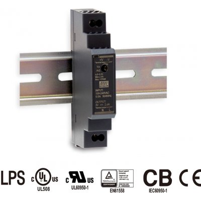 MEAN WELL, Napájecí zdroj na DIN lištu 24W 12V, HDR-30-12, 12V, 2A, IP20 – Hledejceny.cz