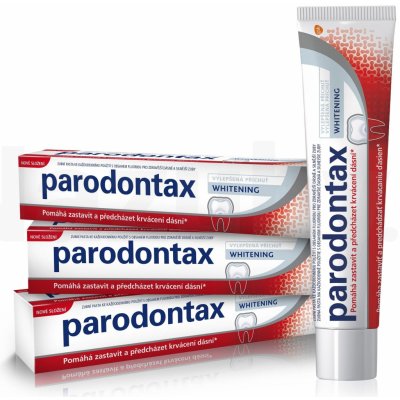 Parodontax Zubní pasta s bělicím účinkem Whitening Tripack 3 x 75 ml výhodné balení 3×75 ml