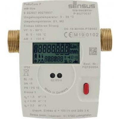 Sensus Xylem Měřič teplo Pollucom F - Qp2,5 L130mm DN20 – HobbyKompas.cz