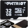 Paměťová karta PATRIOT microSDHC Class10 32 GB SF32GMDC10