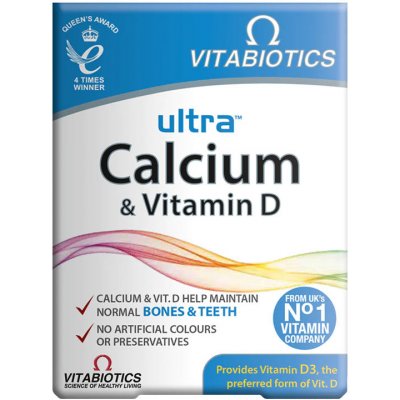 Vitabiotics Ultra Calcium & Vitamin D 30 tablet – Hledejceny.cz