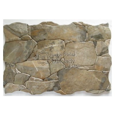 Pamesa Britania Marengo imitace kamene 34 x 50 cm hnědošedý 1,5m² – Zboží Mobilmania