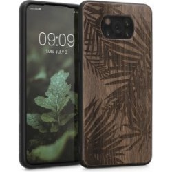 Pouzdro Kwmobile Dřevěné Xiaomi Poco X3 NFC / Poco X3 Pro tmavě hnědé