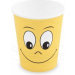 WIMEX Papírový kelímek SMILING FACE PAPPE 280ml &quot;M&quot; – Zboží Mobilmania