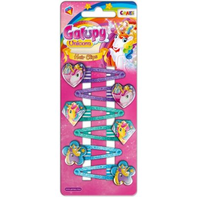 CRAZE Sponky do vlasů pro holky jednorožec Galupy třpytivé 6 ks – Sleviste.cz