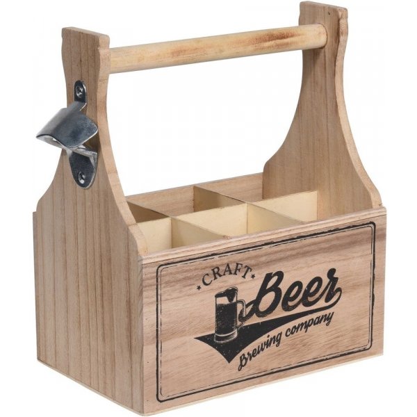 Pivní box, 6 lahví piva, dřevěné pivo, téma piva Home Styling Collection od  599 Kč - Heureka.cz