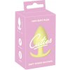 Anální kolík Cuties Mini Butt Plug silikonové anální dildo žluté 3,1 cm