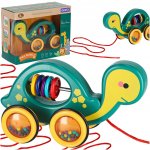 KIK KX5431 Dřevěné chrastítko na provázku mobilní želva – Hledejceny.cz