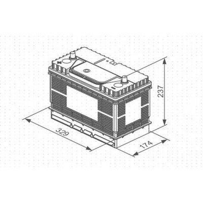 Bosch T3 12V 105Ah 800A 0 092 T30 500