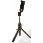 K07 Selfie teleskopická tyč se stativem a Bluetooth, černá 5903396033605 – Zboží Živě