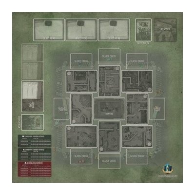 Gamelyn Games Tiny Epic Zombiesherní podložka / playmat (66x66cm) – Zboží Živě