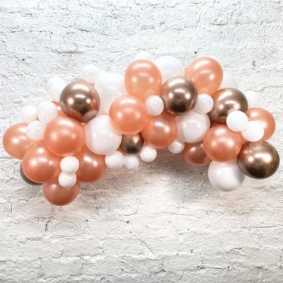 Party Deco Sada na balonkovou girlandu Rose gold 3M – Zboží Dáma