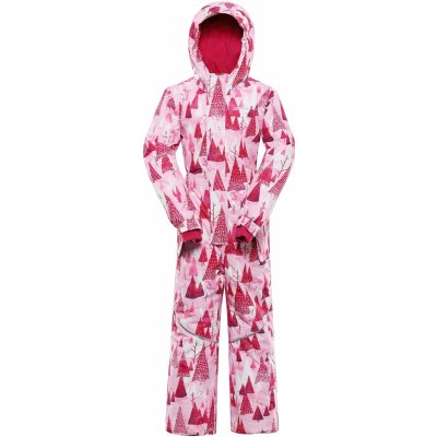 Dětská kombinéza ALPINE PRO KIREMO KOTD NEON RŮŽOVÁ – Zboží Mobilmania