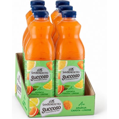 San Benedetto ovocný nápoj Succoso ACE pomeranč mrkev a citron 6 x 1,5 l – Hledejceny.cz