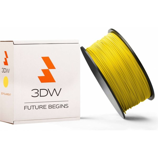 Tisková struna 3DW PLA, 1,75mm, 0,5kg, žlutá, 220-250°C