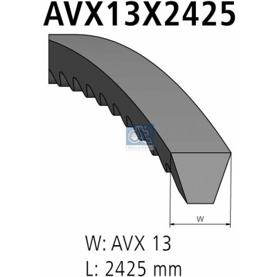 sada klínového řemenu DT Spare Parts 4.81020 4.81020 – Zboží Mobilmania