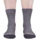 Ovčí ponožky merino se zdravotním lemem 3ks Tmavě šedá