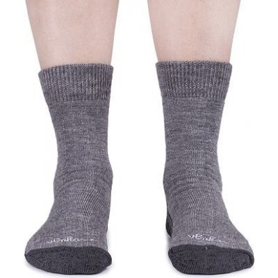 Vlnka Ovčí ponožky merino se zdravotním lemem 3ks Tmavě šedé – Zboží Mobilmania