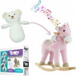 Milly Mally Houpací koník Pony růžový s plyšovou hračkou – Zboží Dáma