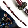 Meč pro bojové sporty Chladné zbraně Red Warrio rčervená katana s bohatým příslušenstvím