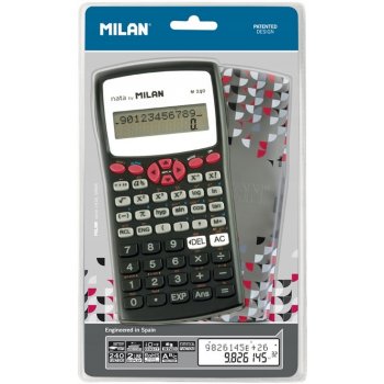 Milan Vědecká kalkulačka Milan Vědecká kalkulačka 240 funkcí červená
