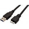 usb kabel Roline 11.02.8877 USB 5Gbps, USB3.0 A(M) - microUSB3.0 B(M), 3m, černý