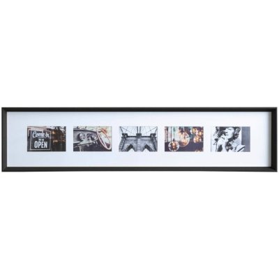 Atmosphera Rámeček na 5 fotografií AXEL, 22 x 97 cm, černý – Zboží Mobilmania