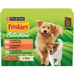 Friskies Adult hovězí kuře jehněčí v želé 12 x 85 g – Hledejceny.cz