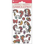 Anděl Samolepky jednorožci s glitry – Zboží Mobilmania