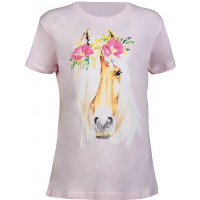 HKM Dětské tričko Flower horse růžová – Zboží Dáma