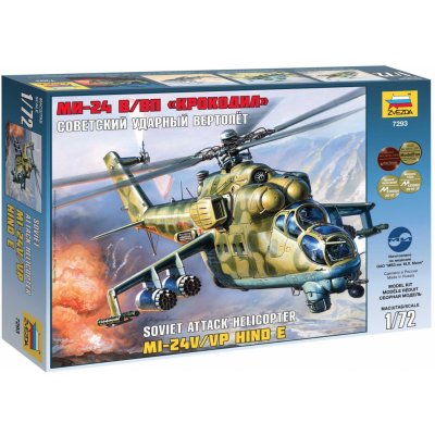 Zvezda Model Kit Mil Mi 24V VPHind E 7293 1:72