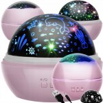 Projektor noční oblohy Deluxe růžová – Zboží Dáma