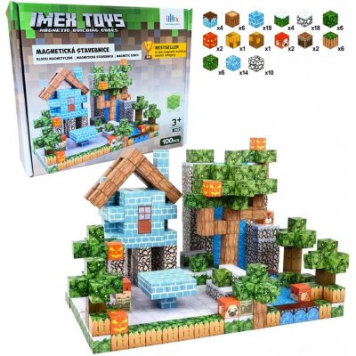 iMex Toys Magnetická stavebnice 100 ks minecraft – Hledejceny.cz