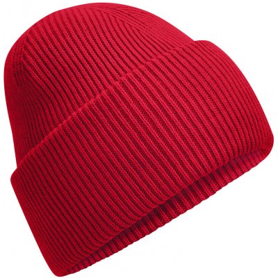 Beechfield čepice se širokou manžetou Beanie červená – Hledejceny.cz
