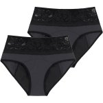 Dorina D001989MI071 Sada menstruačních kalhotek na noc DORO2X0010/černá DOR2L009 – Sleviste.cz