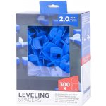 Mezerník Strend Pro LS230T, nivelační, pod obklad, 2.0 mm, bal. 300 ks, plast modrý ST2161607 – Zboží Mobilmania