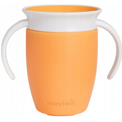 Munchkin Juniorský netekoucí hrneček 360° s oušky oranžový 207 ml – Zboží Mobilmania