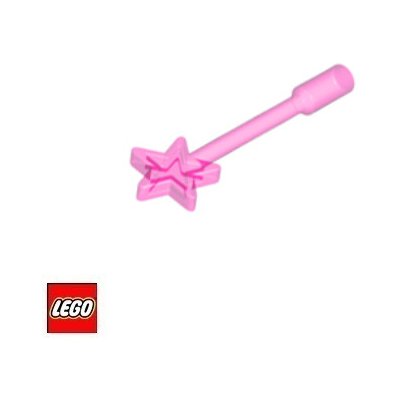 LEGO® 6124 Kouzelná Hůlka / Dobrá Víla Tmavě-Růžová-Průhledná – Zboží Mobilmania