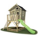 Exit Toys dřevěný domeček Crooky 500 šedý – Zboží Mobilmania