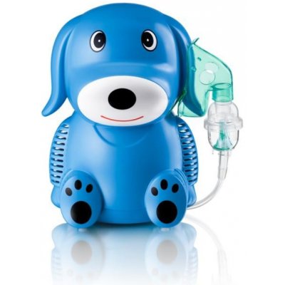 Only for Baby inhalátor nebulízor pro děti pejsek sada 2 masky Blue Puppy