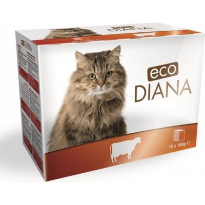 Diana eco hovězí kousky v omáčce 12 x 100 g – Sleviste.cz