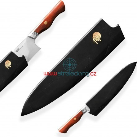 Dellinger dřevěná magnetická Saya pro nůž Chef Gyuto do délky ostří rovný bolster 210 mm