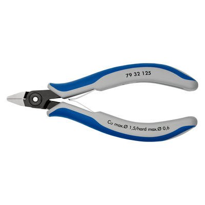 Knipex 79 42 125 Přesné boční štípací kleště na elektroniku 125mm / měkký: 0.1 - 1.5mm / polotvrdý:0.8mm (79 42 125) – Zboží Mobilmania