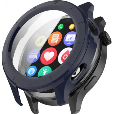 VSECHNONAMOBIL 104982 PC FULL COVER Plastový kryt se sklem pro Xiaomi Watch S4 tmavomodrý – Zboží Živě