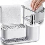 5five Simply Smart Dávkovač saponátu Utility, černá/s chromovými prvky, 300 ml – Zboží Dáma