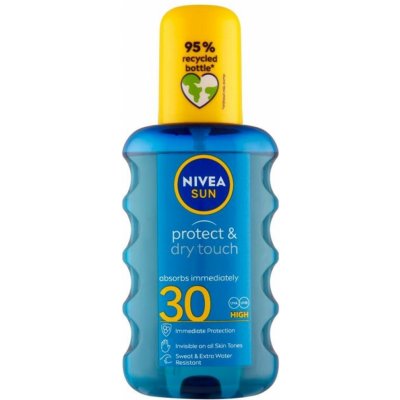 Nivea Sun Protect & Dry Touch neviditelný spray na opalování SPF30 200 ml – Zbozi.Blesk.cz