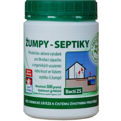 Bacti ZS - Bakterie do žump a septiků - 0,5 kg – Zboží Dáma